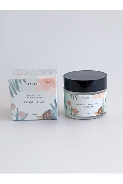 Крем для лица с муцином улитки FlaxCream