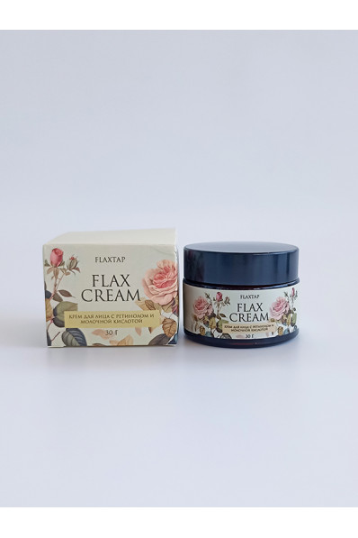 Крем для лица с ретинолом и молочной кислотой FlaxCream